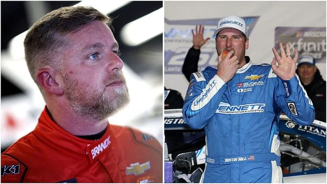 Justin Allgaier reacts to Austin Hill dictating Atlanta after a ‘not normal’ move on the superspeedway