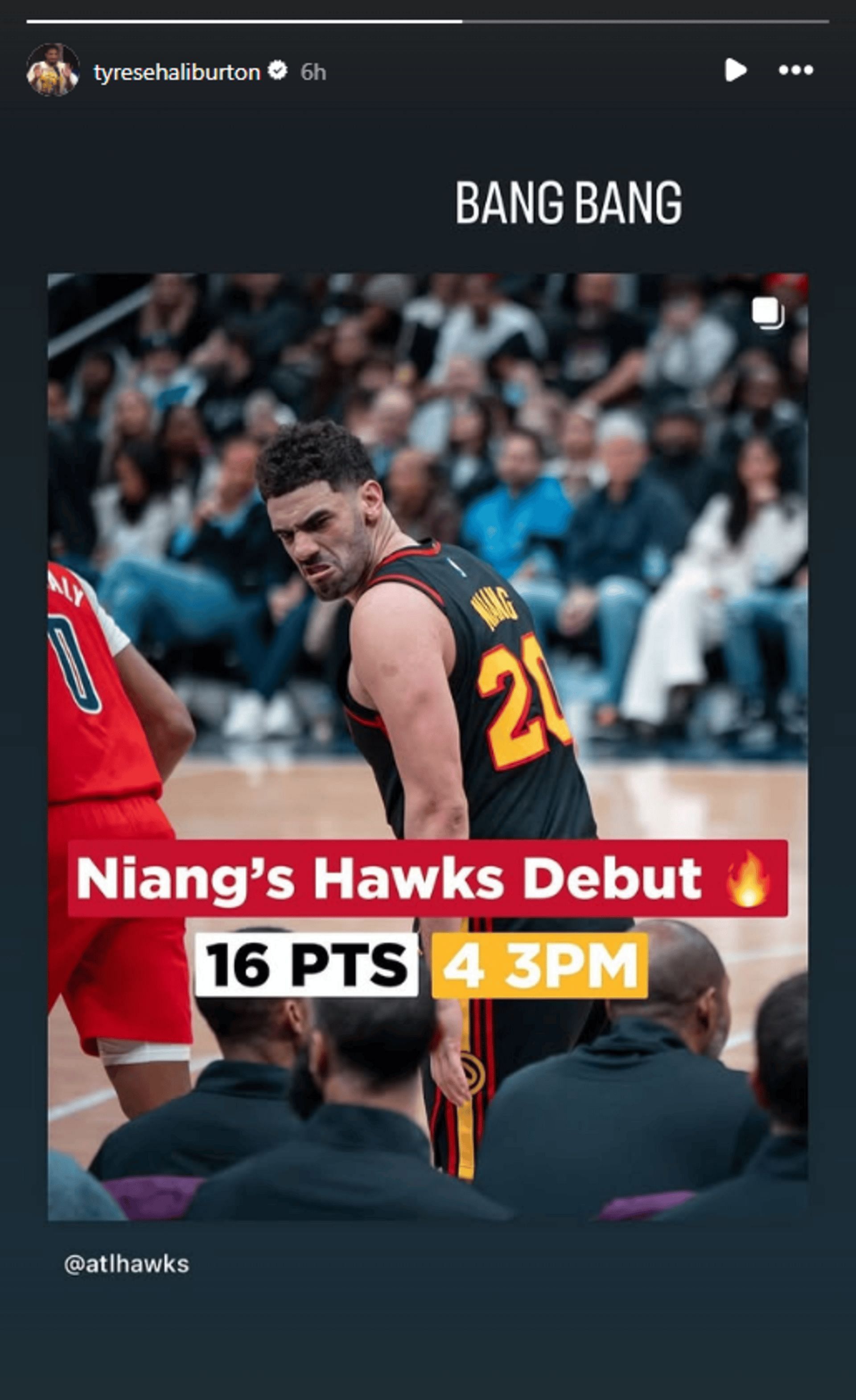 Tyrese Haliburton&#039;s Instagram Stories