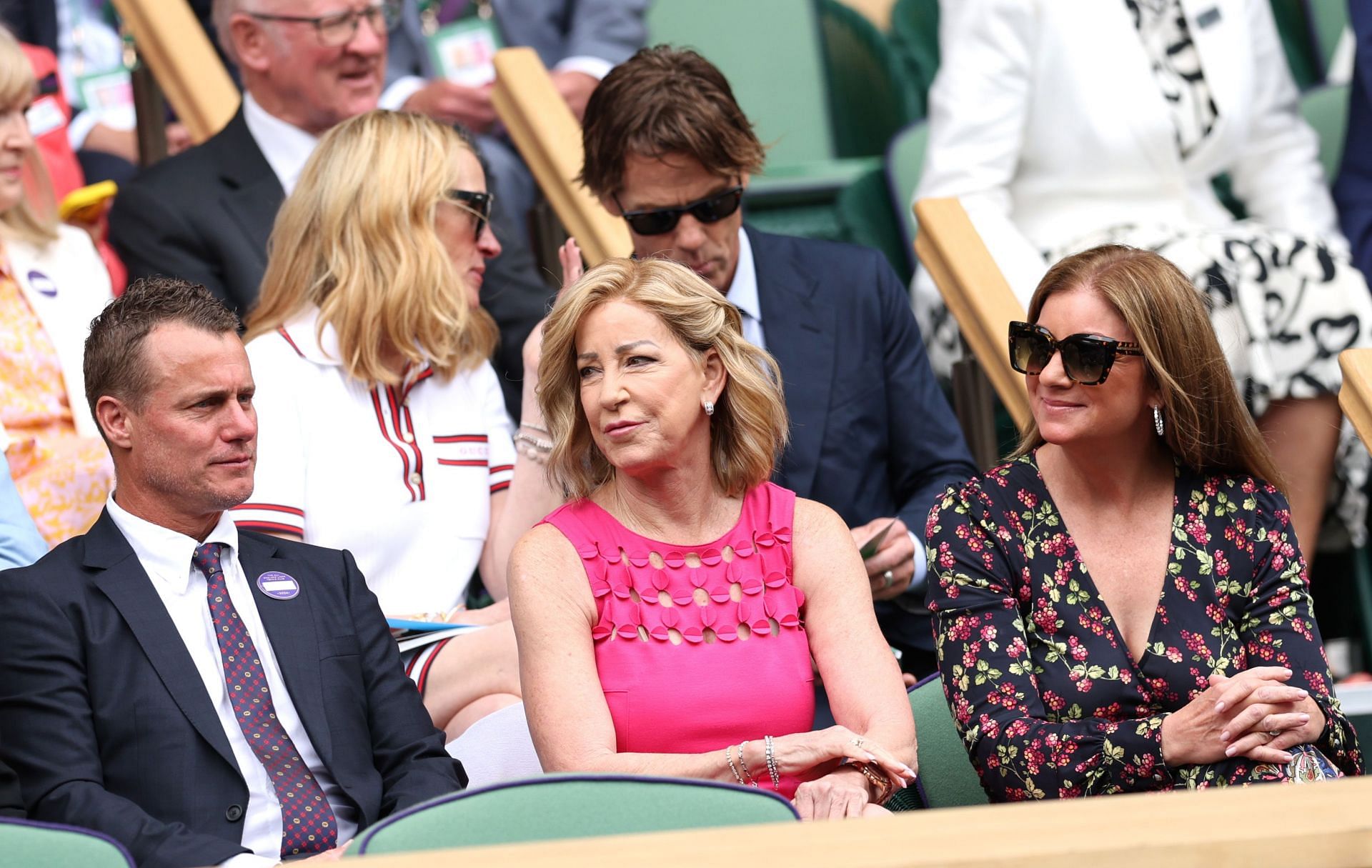 Chris Evert at the 2024 Wimbledon Championships. (Source: Getty)