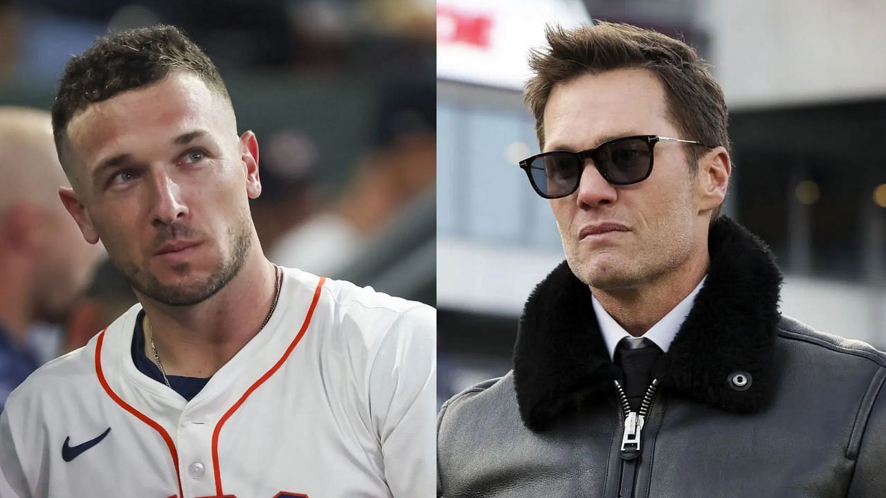 Alex Bregman (L), Tom Brady (R) (Images from - Getty)