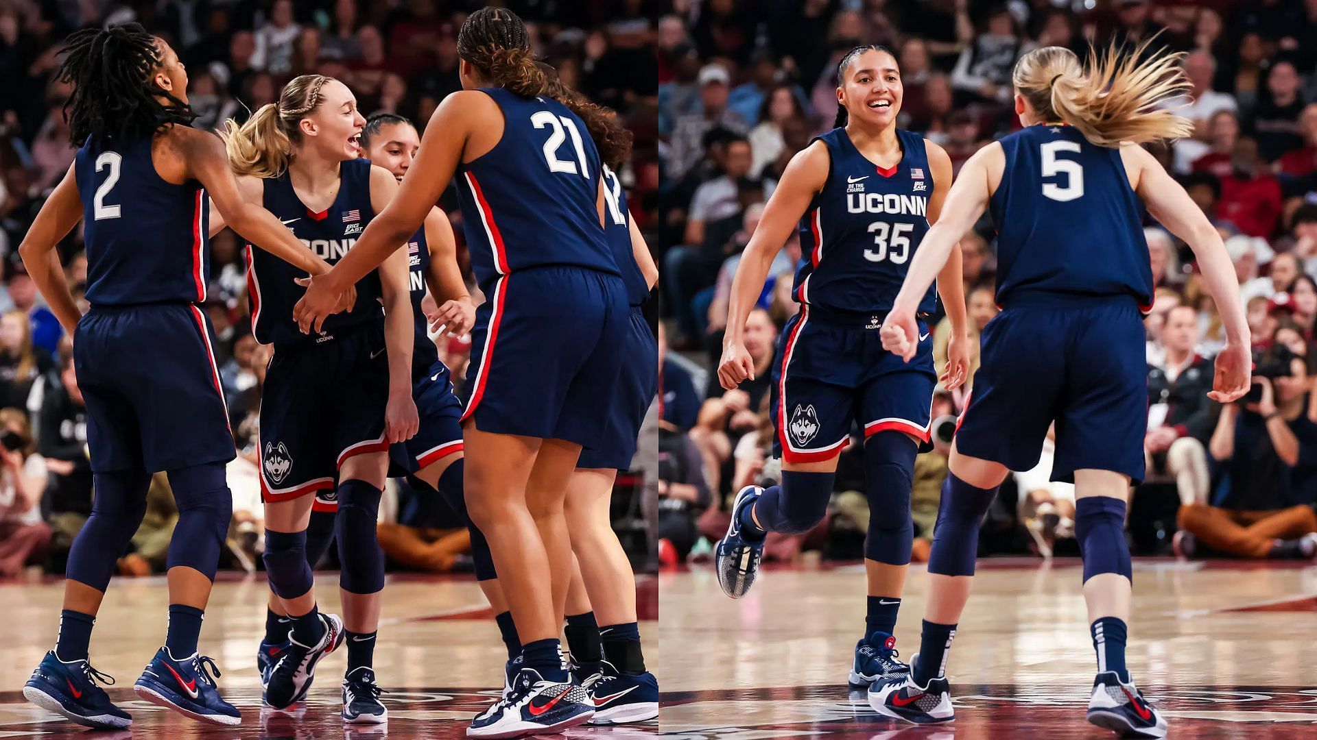 UConn Huskies players featuring Paige Bueckers