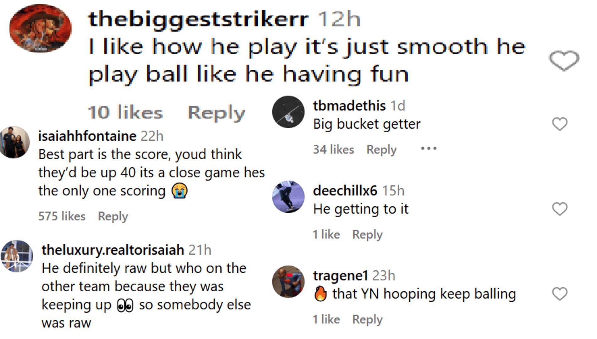 Fans react to Javen Colbert dropping 30 points in 10 minutes (Source: Instagram/ dallashoopsscene)