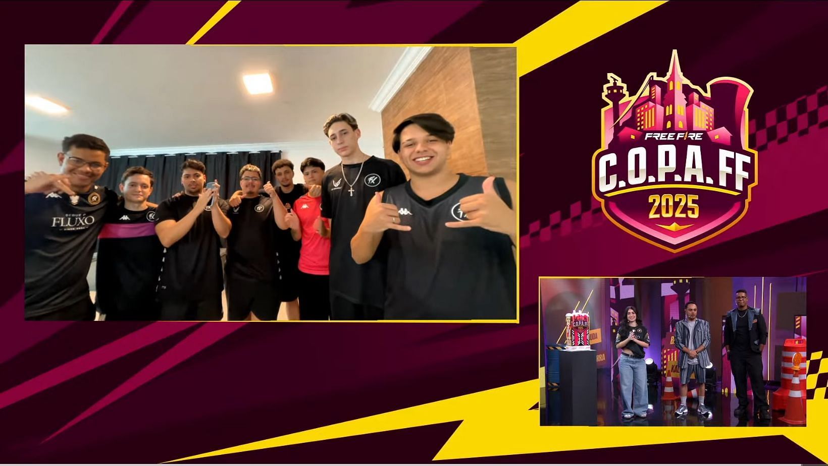 Fluxo wins C.O.P.A. Free Fire 2025 (Image via YouTube/Free Fire Esports Brasil)