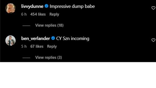 Reactions from Olivia Dunne and Ben Verlander