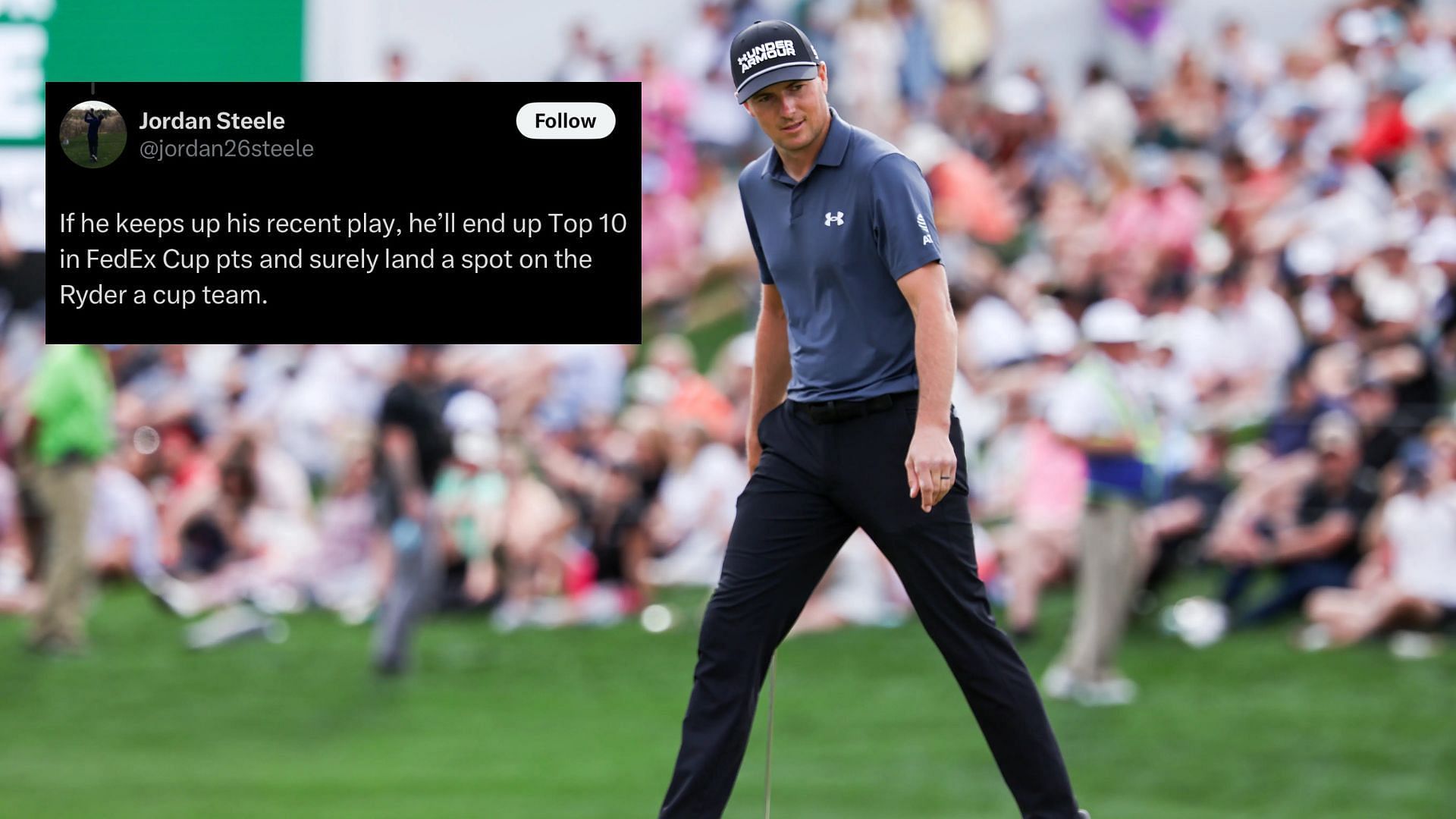 Fans react to Jordan Spieth commiting to the Cognizant Classic. Image via IMAGN and X