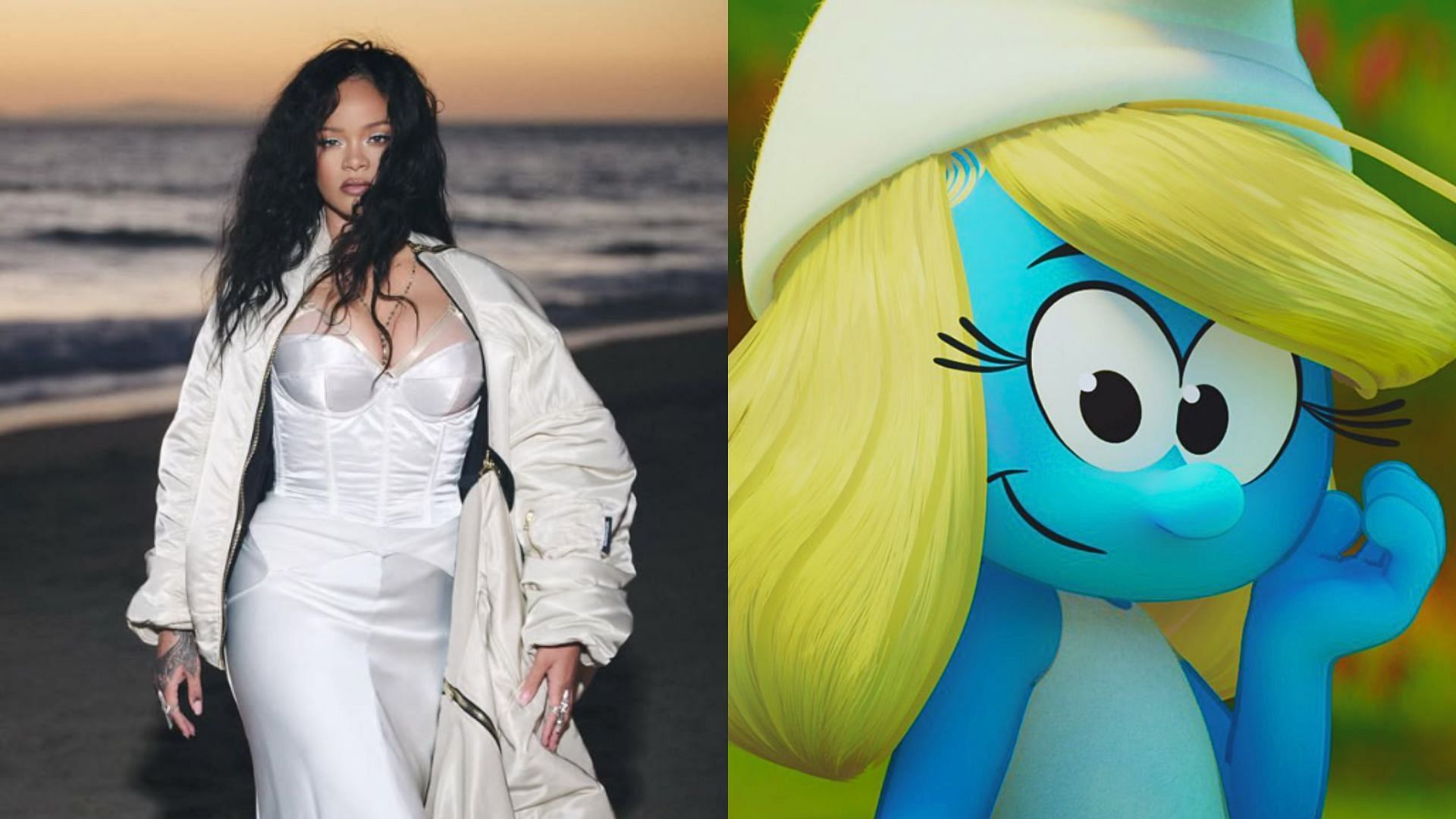 Rihanna voices the character Smurfette