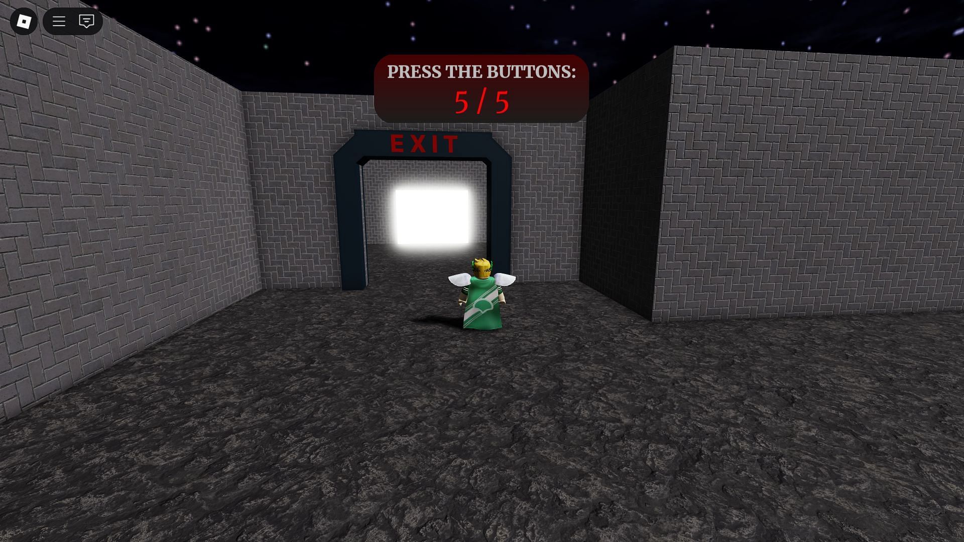 Exit the maze to get the badge (Image via Roblox)