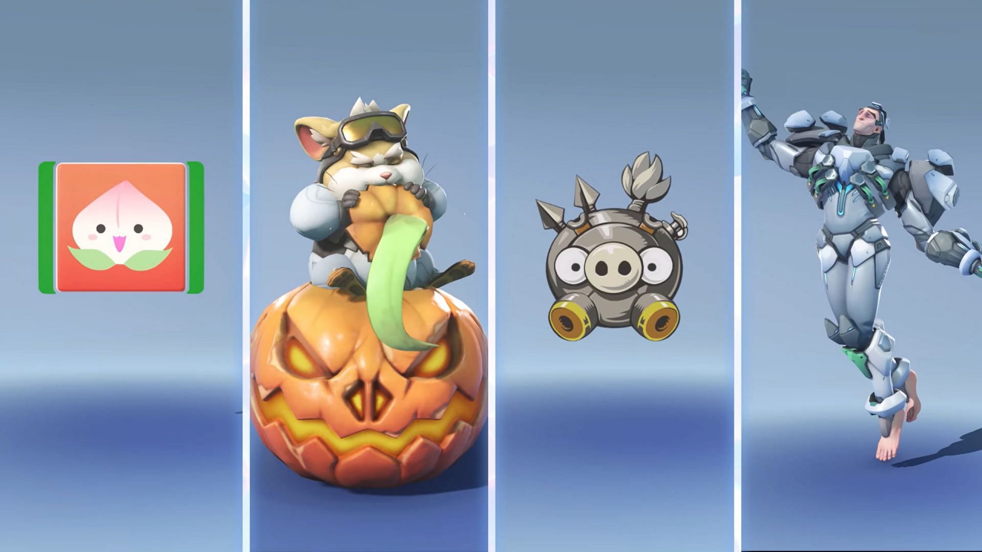 Some of the earnable items via Overwatch 2 loot boxes (Image via Blizzard Entertainment)