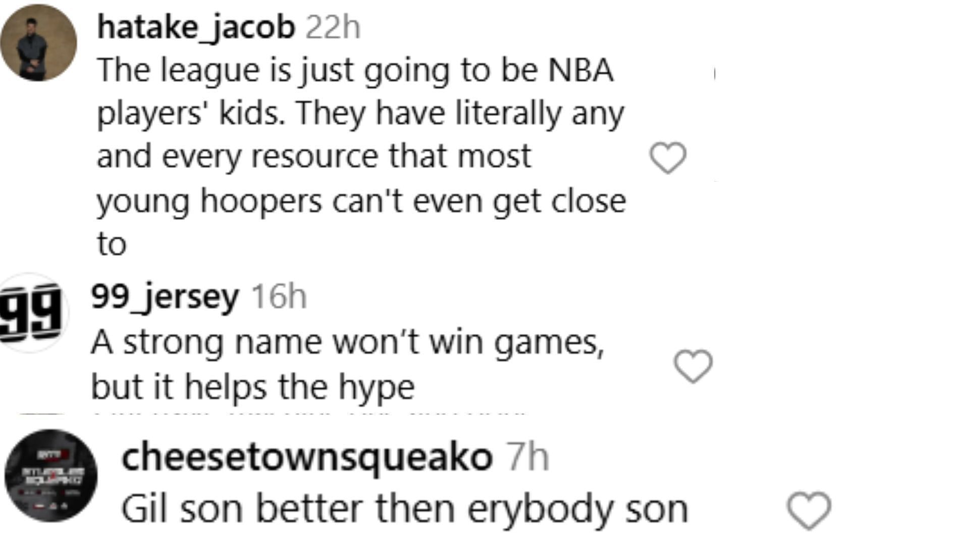 Hoops fans react to post showcasing NBA sons in high school right now