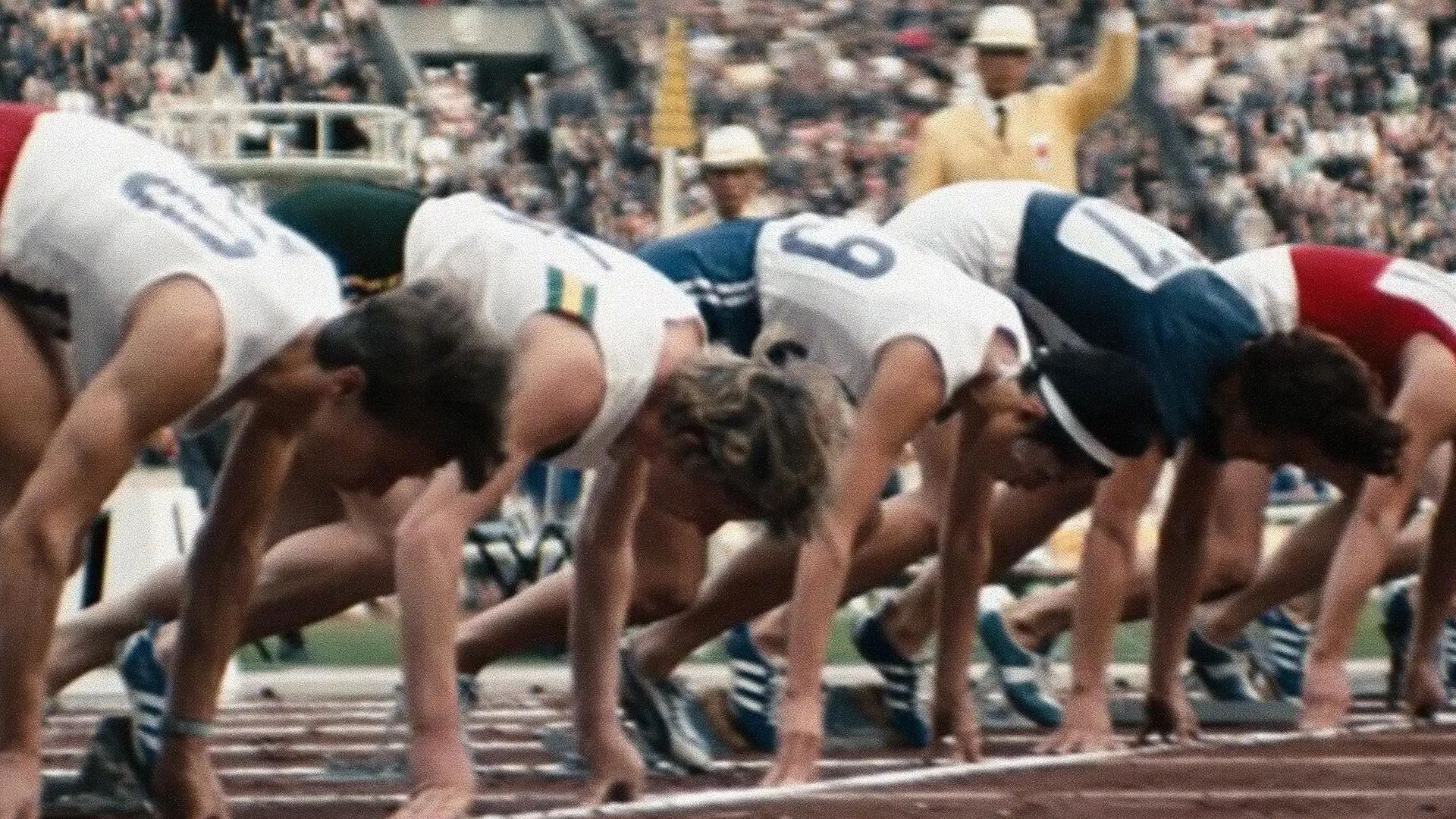 Athletes in action at Tokyo Olympiad (Image via Prime Video)