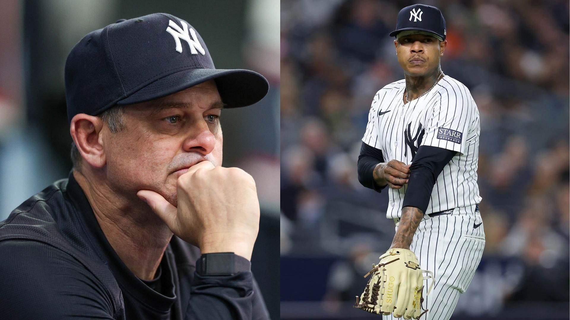 Yankees manager Aaron Boone spoke about Marcus Stroman saying that he is a starter and not a bullpen arm (Photo Source: IMAGN)