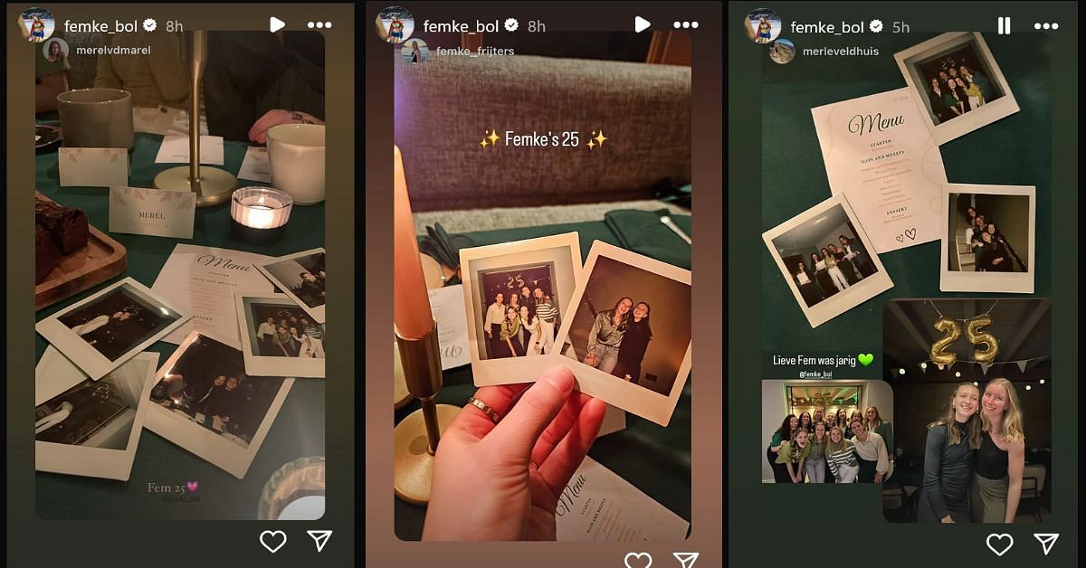 Screenshot of Femke Bol&rsquo;s Instagram story. Credits - IG/ femke_bol