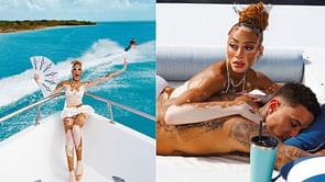 Kyle Kuzma drops 5-word reaction to partner Winnie Harlow's yacht snapshots