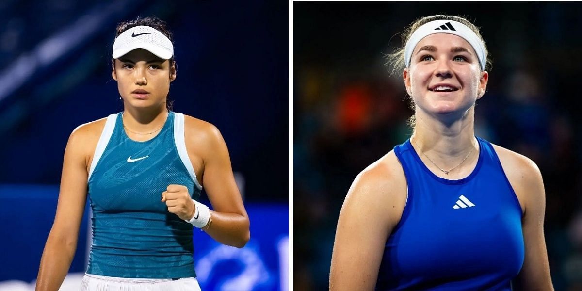 Emma Raducanu vs Karolina Muchova is one of the second-round matches at the Dubai Tennis Championships (Image Source: getty)