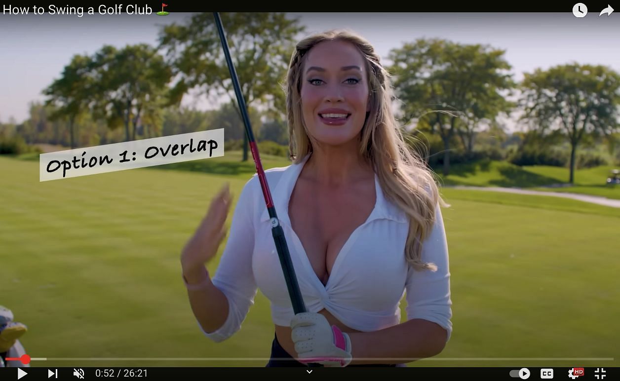 Still from Paige Spiranac&#039;s YouTube video, Image Source: YouTube/@Paige Spiranac