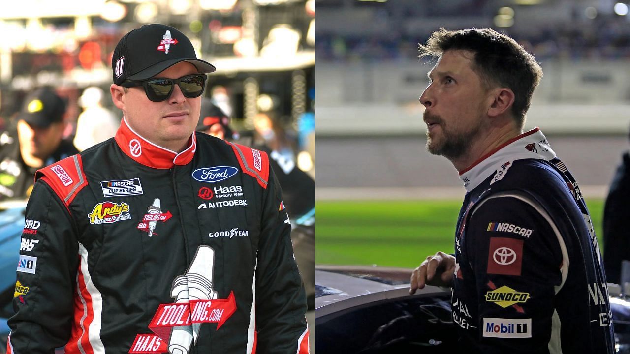 Cole Custer and Denny Hamlin