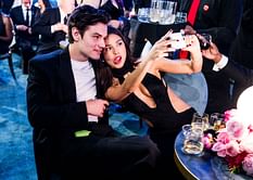 "CUTEST duo on the carpet!"— Internet reacts as Olivia Rodrigo and Louis Partridge pair up for Grammys 2025