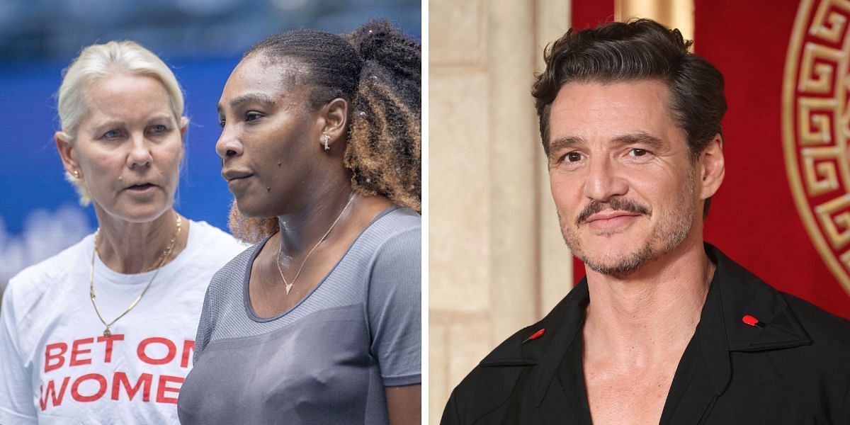 Rennae Stubbs with Serena Williams (L) &amp; Pedro Pascal (R) [Image Source: Getty Images]