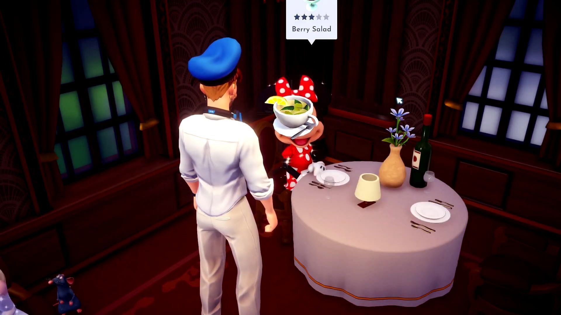 Make the Peppermint Tea and hand it to Minnie (Image via Gameloft || YouTube/Quick Tips)