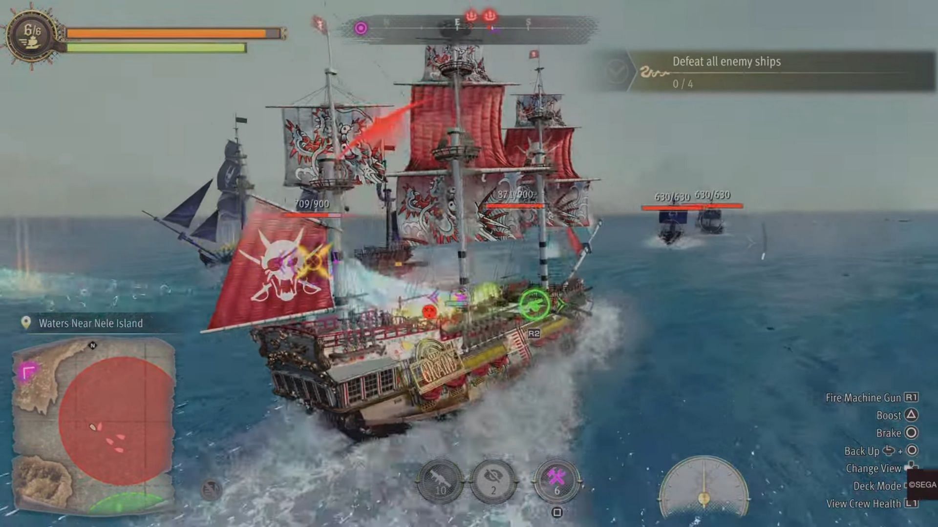 I can practically hear &quot;Deja Vu&quot; while drifting in my pirate ship (Image via SEGA)