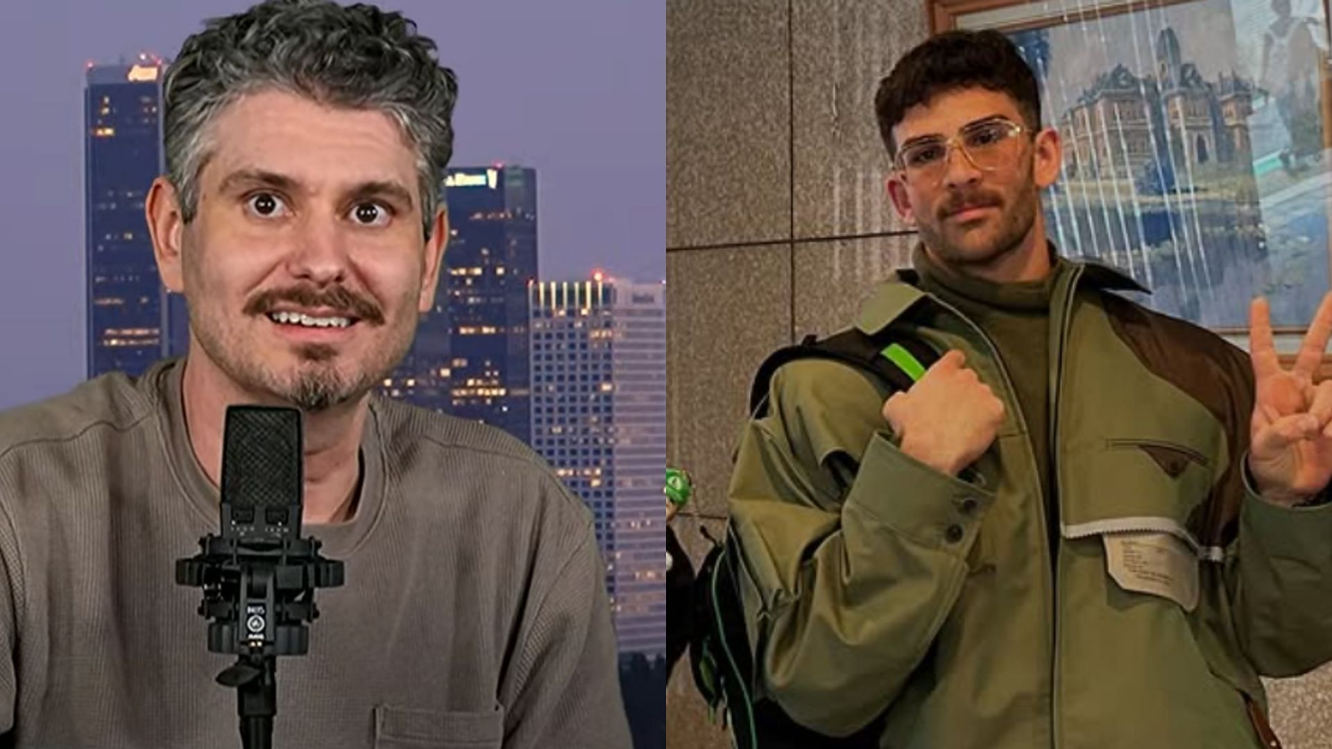 Ethan Klein claims HasanAbi pulled a sinister move to influence Dean Withers (Images via @hasandpiker/Instagram, H3 Podcast/YouTube)