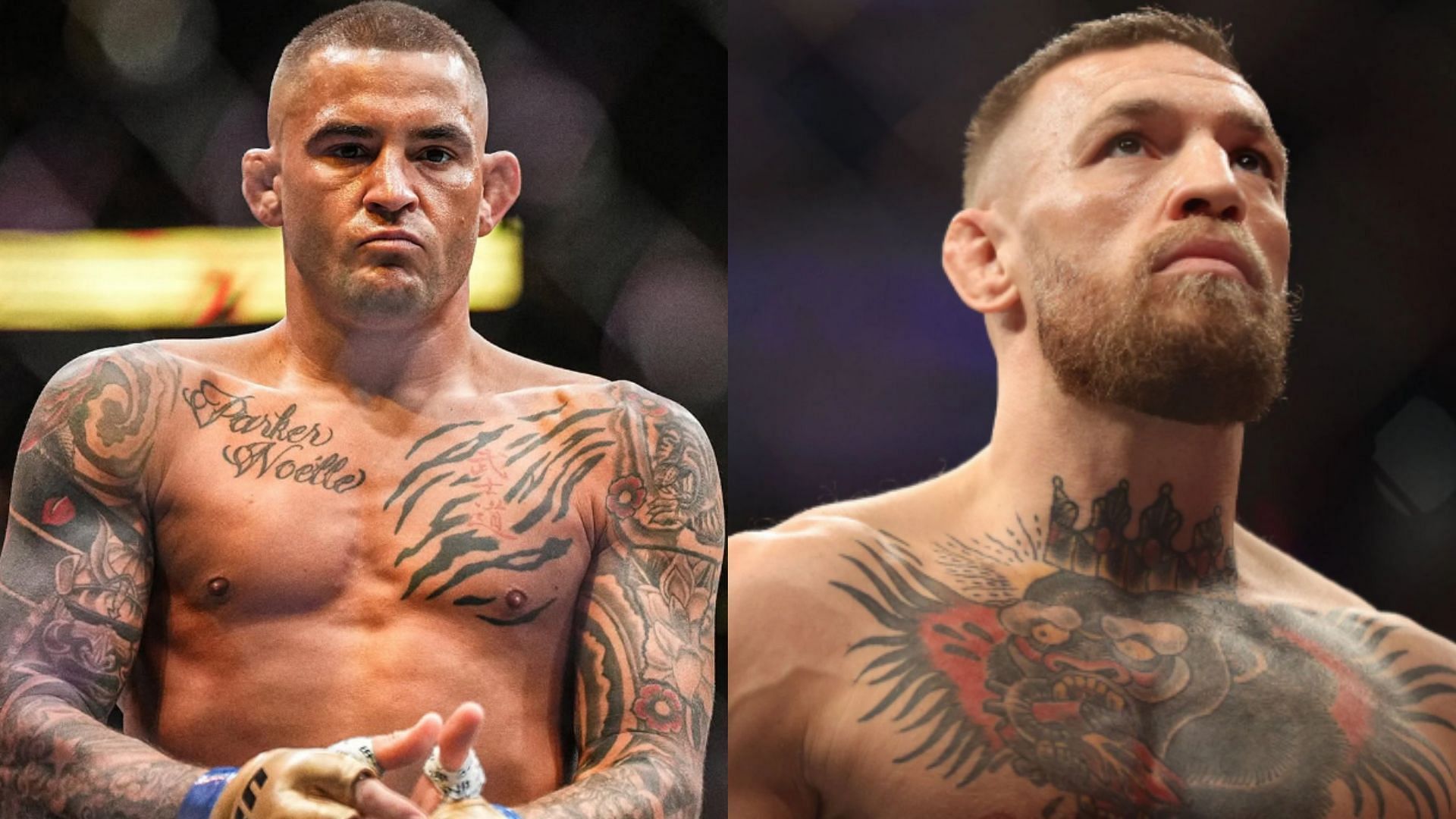 Dustin Poirier (left), Conor McGregor (right) [Images courtesy of Getty Images]