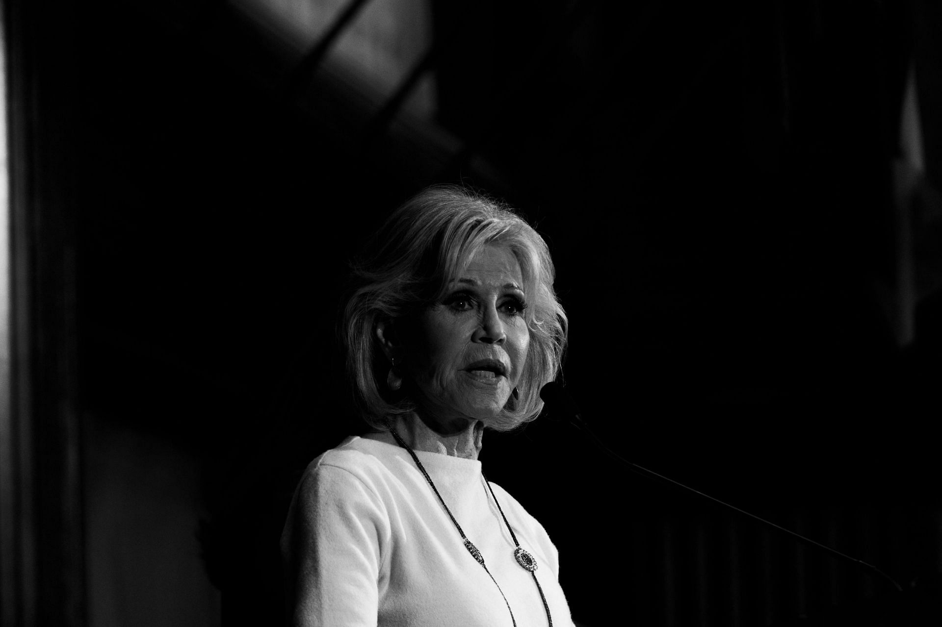 Jane Fonda Speaks To The National Press Club For Headliners Luncheon - Source: Getty