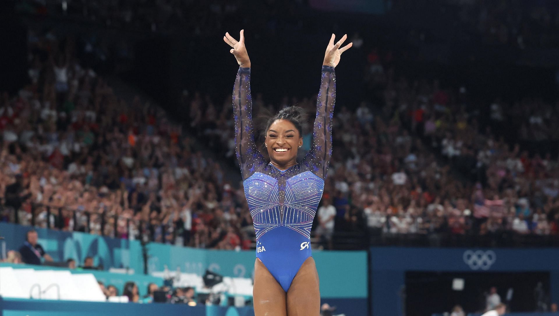 Simone Biles of Team United States of America during the 2024 Olympic Games in Paris, France. (Picture credit: Photo by Getty Images)