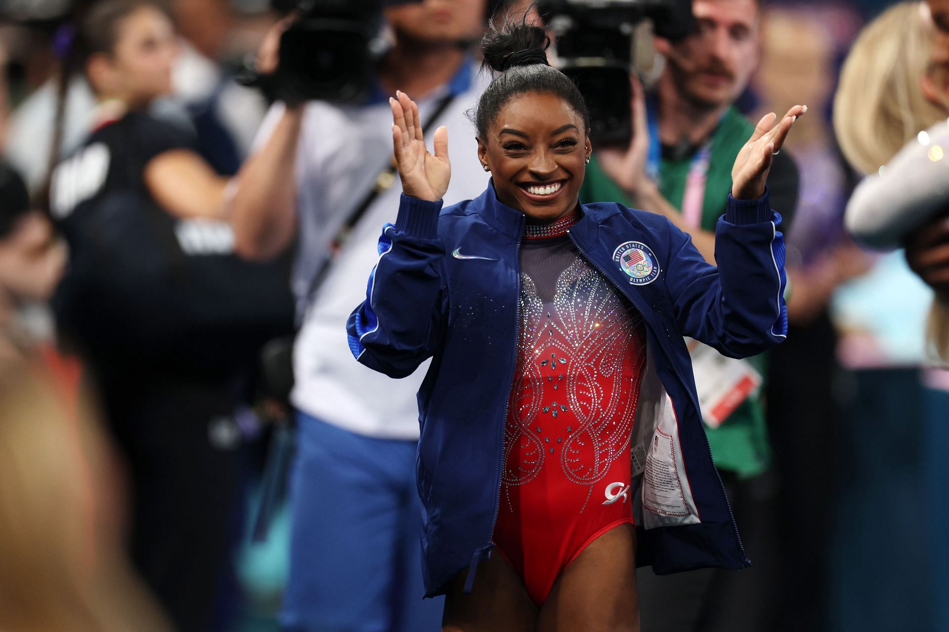 Simone Biles of Team United States at the Olympic Games 2024 in Paris, France. (Photo by Getty Images)