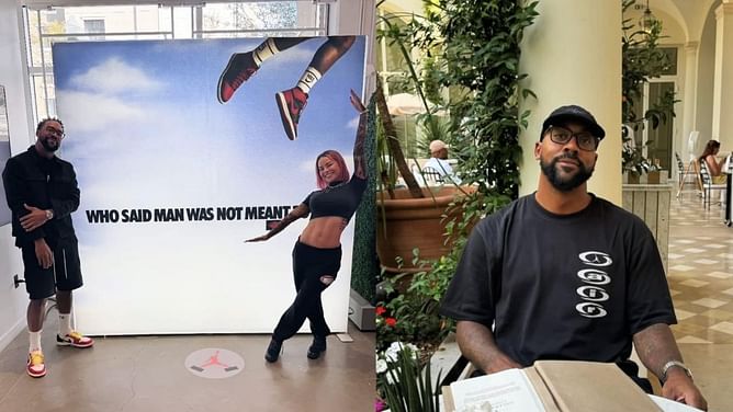 Michael Jordan's son Marcus Jordan reunites with IG model after drug arrest controversy, gives sneak peek inside Air Jordan's 40th anniversary