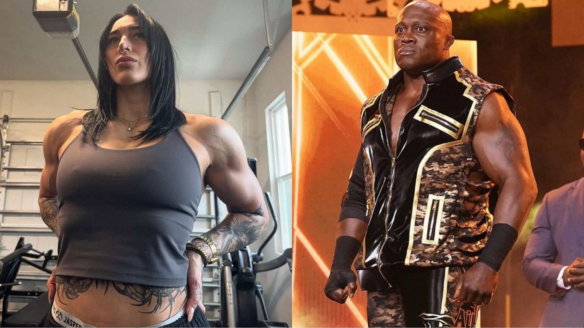 Rhea Ripley (left) and Bobby Lashley (right) (Image credits: Rhea Ripley and AEW