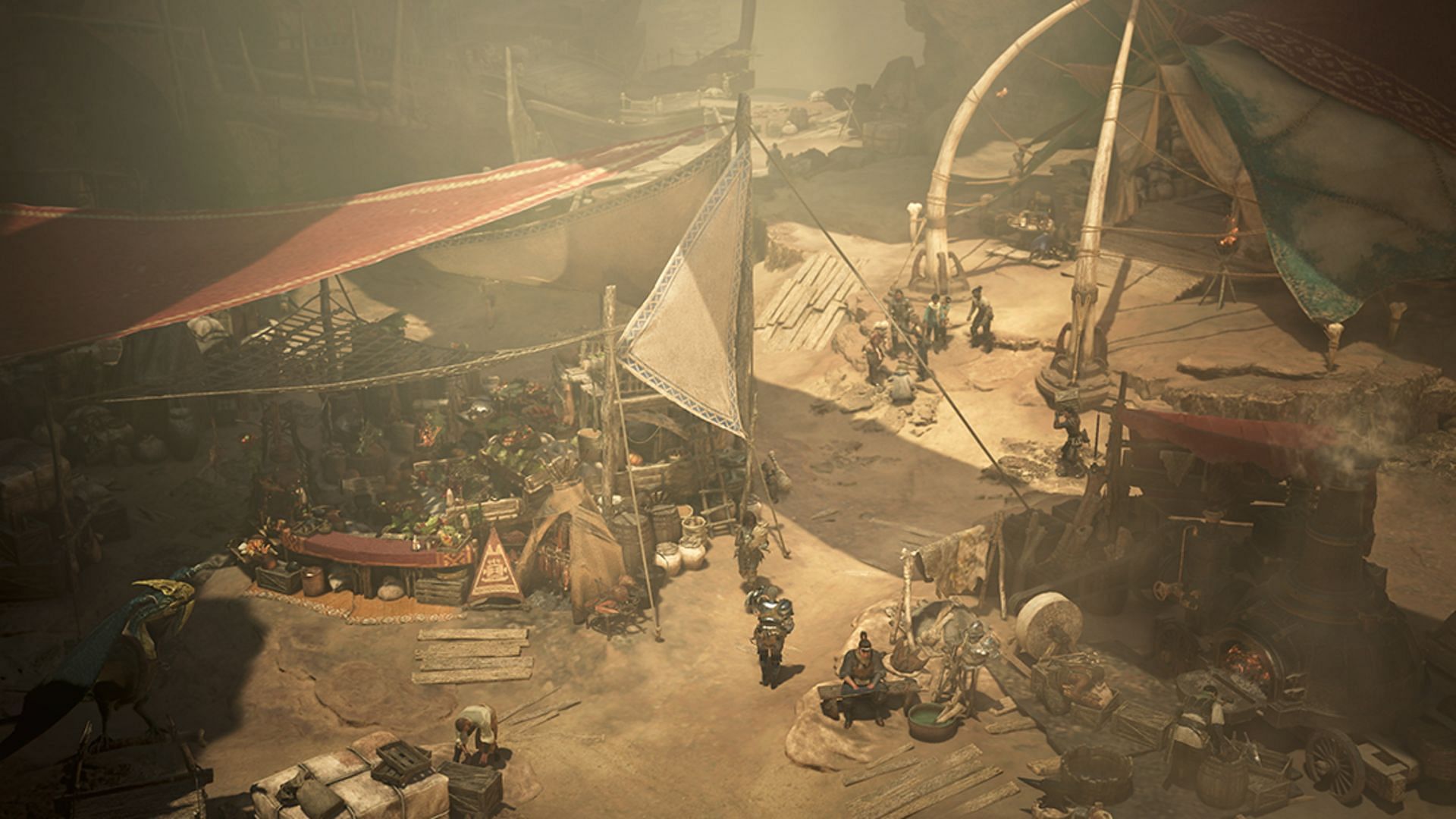 Setting up Pop-Up camps in Monster Hunter Wilds (Image via Capcom)