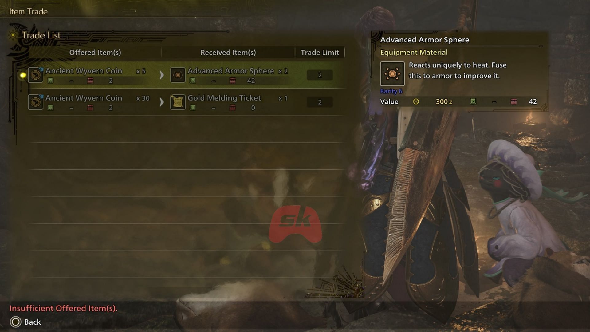 Ancient Wyvern Coins in Monster Hunter Wilds can be used to purchase certain items (Image via Sportskeeda Gaming, Capcom)