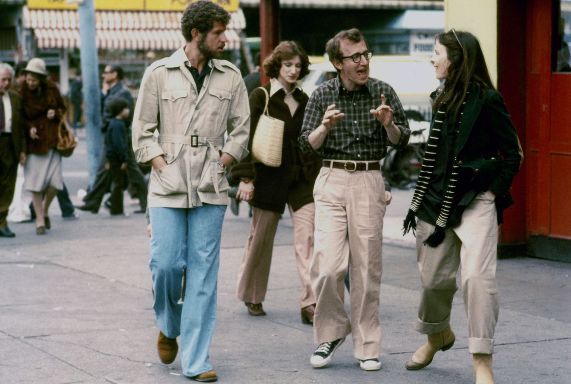 On the set of Annie Hall - Image via Getty