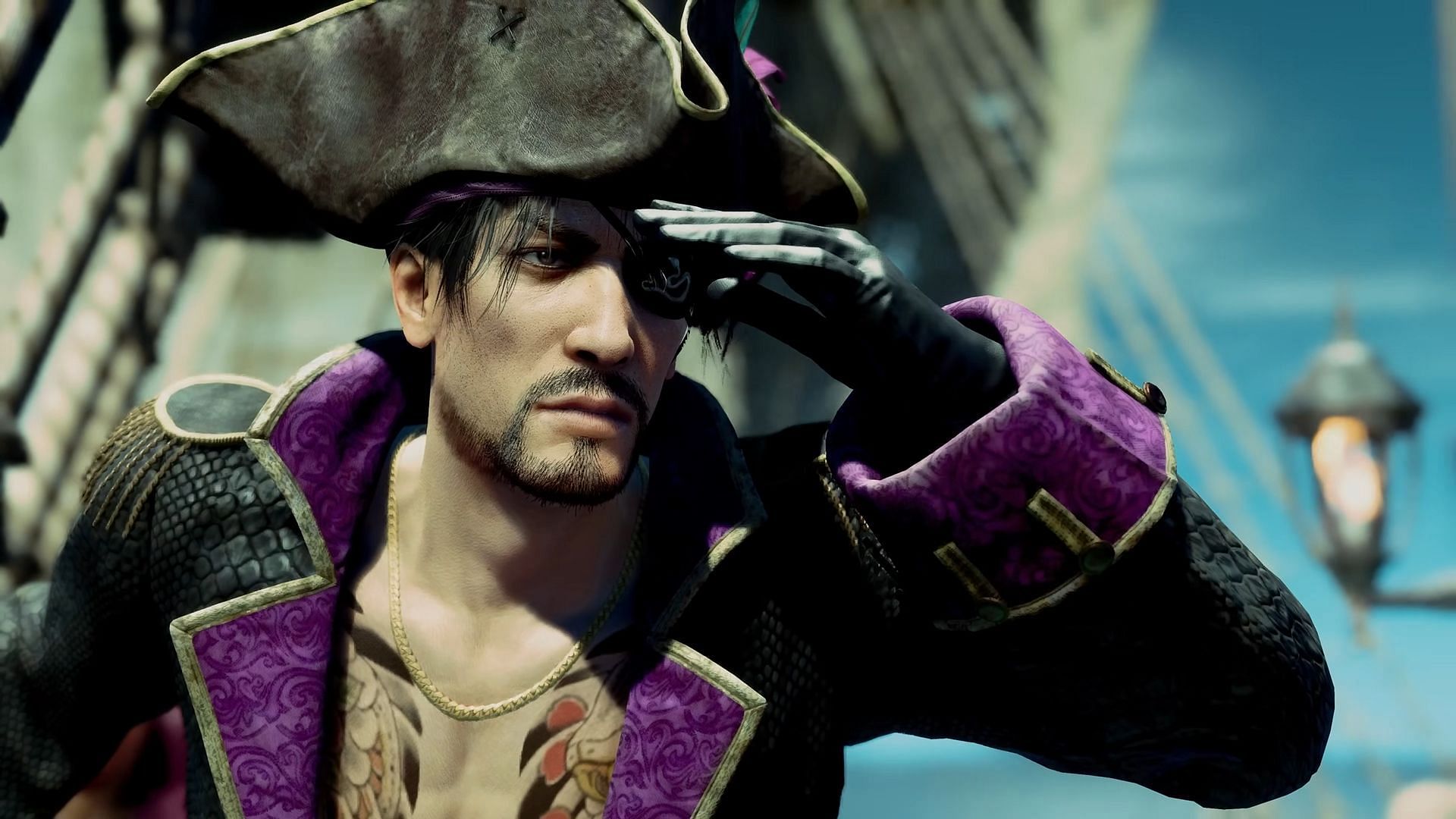 Glimpse from the Like a Dragon: Pirate Yakuza in Hawaii trailer (Image via SEGA)