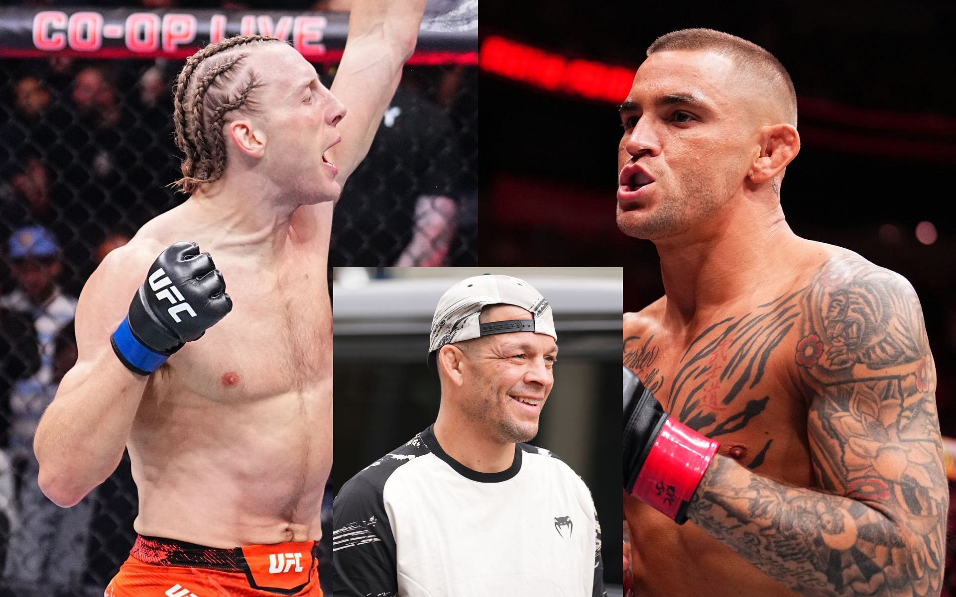 Nate Diaz wants Dustin Poirier to fight Paddy Pimblett.  [Images courtesy: Getty]