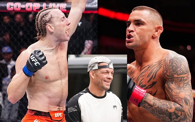 Nate Diaz urges "p**sy" Dustin Poirier to fight surging UFC lightweight: "He better than you"