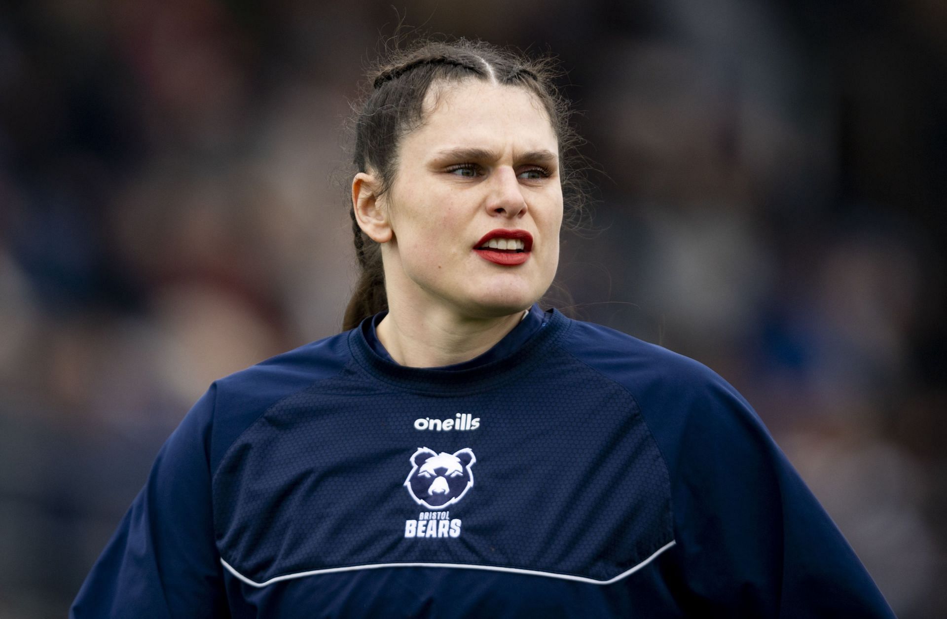 Ilona Maher at the Shaftesbury Park during the Bristol Bears and Loughborough-Lightning match on Saturday (Feb 1) (Image via: Getty Images)