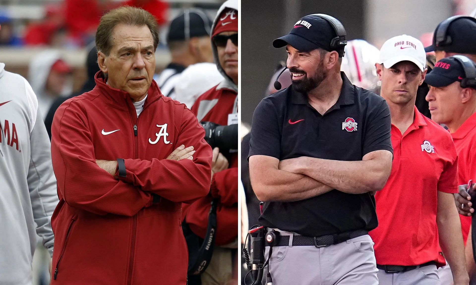 Ryan Day is walking in Nick Saban