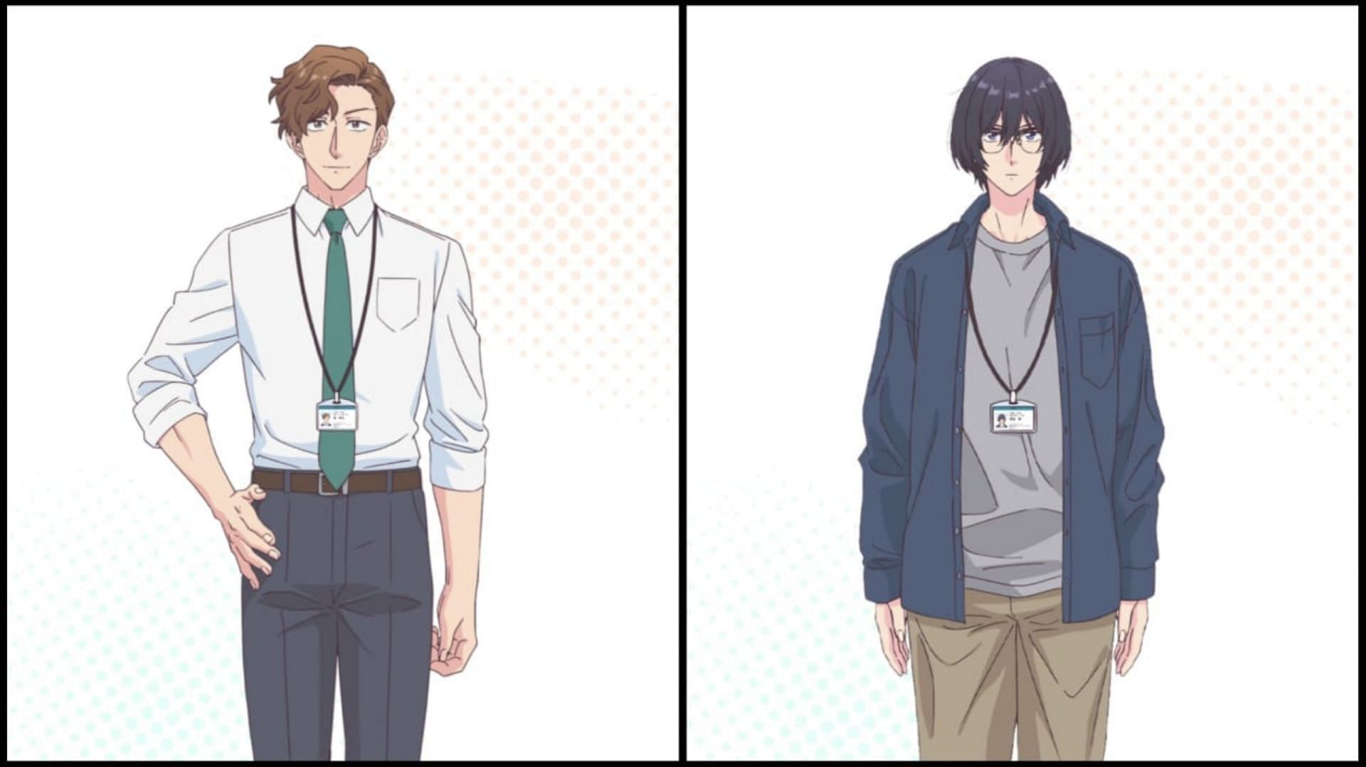 Character designs for Akihiro Kaji and Yuu Fukami (Image via Studio Hokiboshi)