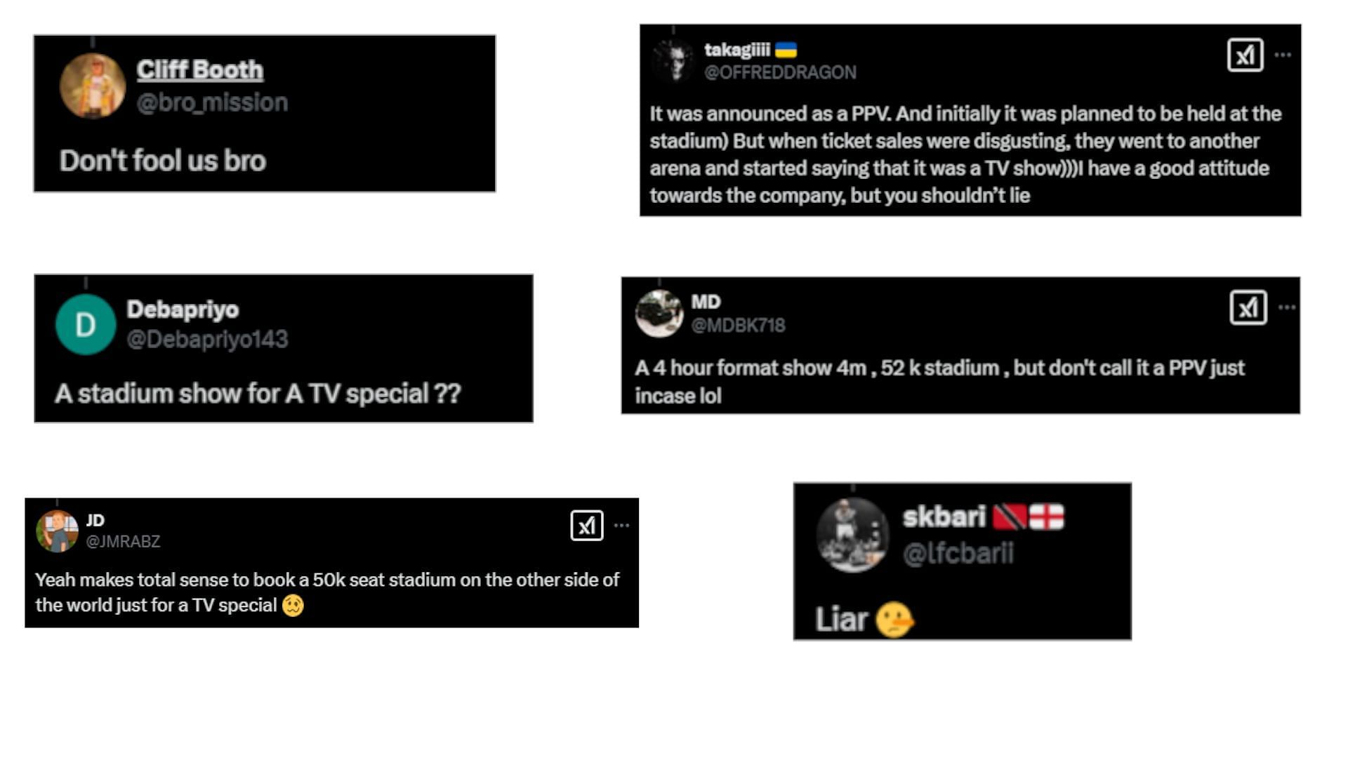 Screenshot of fan reactions (Image source: X)