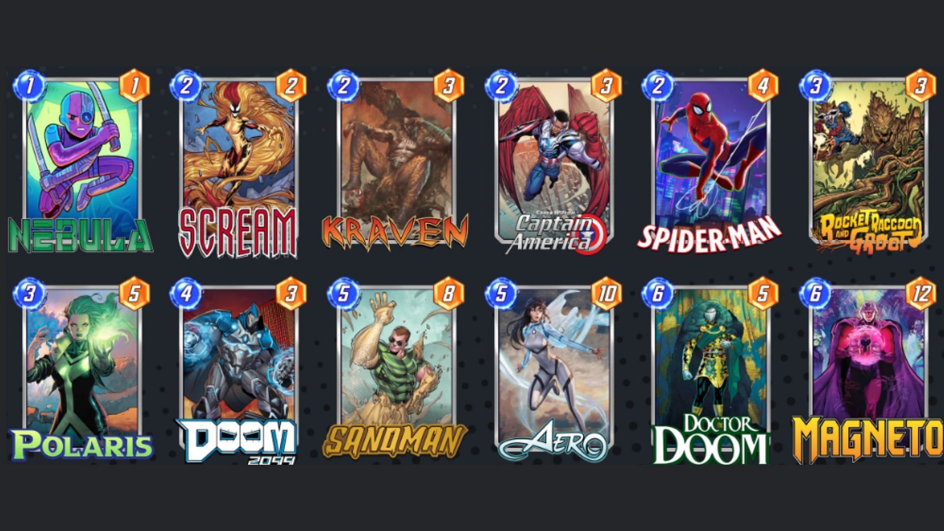 Sam Wilson Move Control deck (Image via Nuverse)