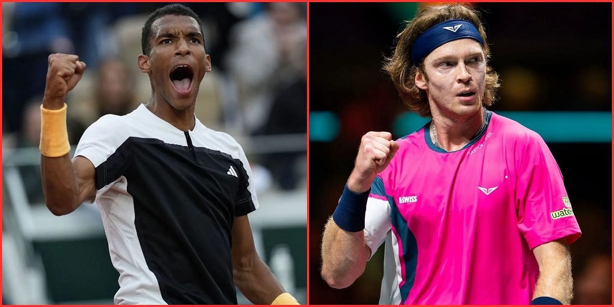 Felix Auger-Aliassime will meet Andrey Rublev for the seventh time on the ATP Tour. (Image credits: Getty)