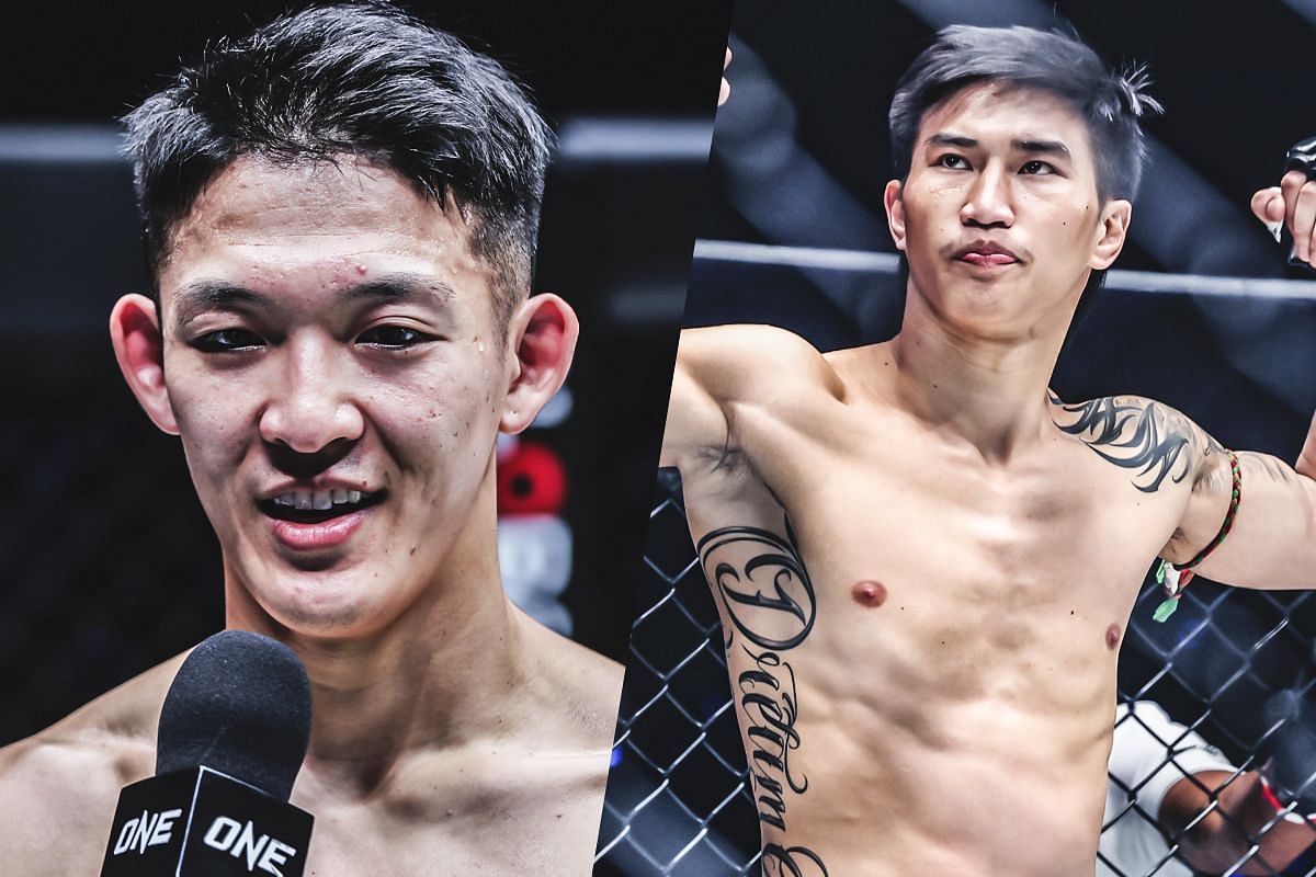 Masaaki Noiri (left) and Tawanchai (right). [Photos from ONE Championship]