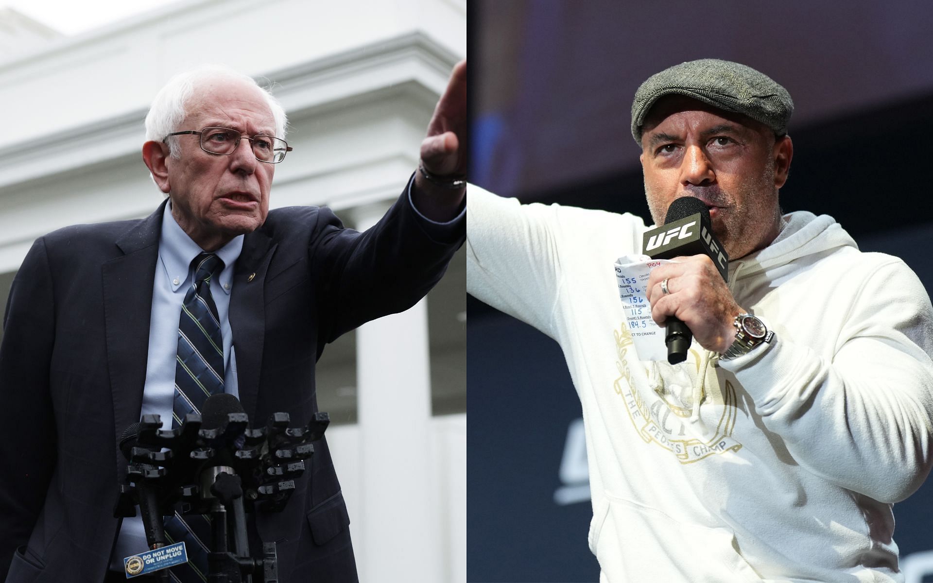 Bernie Sanders (left) recieves harsh criticism from Joe Rogan (right). [Images courtesy: Getty Imnages]