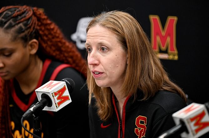"Let's raise the bar": USC coach Lindsay Gottlieb dedicates a special message for fans on National Girls and Women in Sports Day
