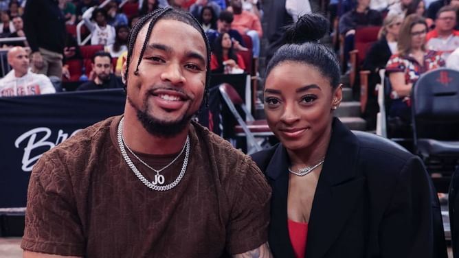 In Pics: Simone Biles jets off with husband Jonathan Owens to first 'honeymoon' two years after marriage