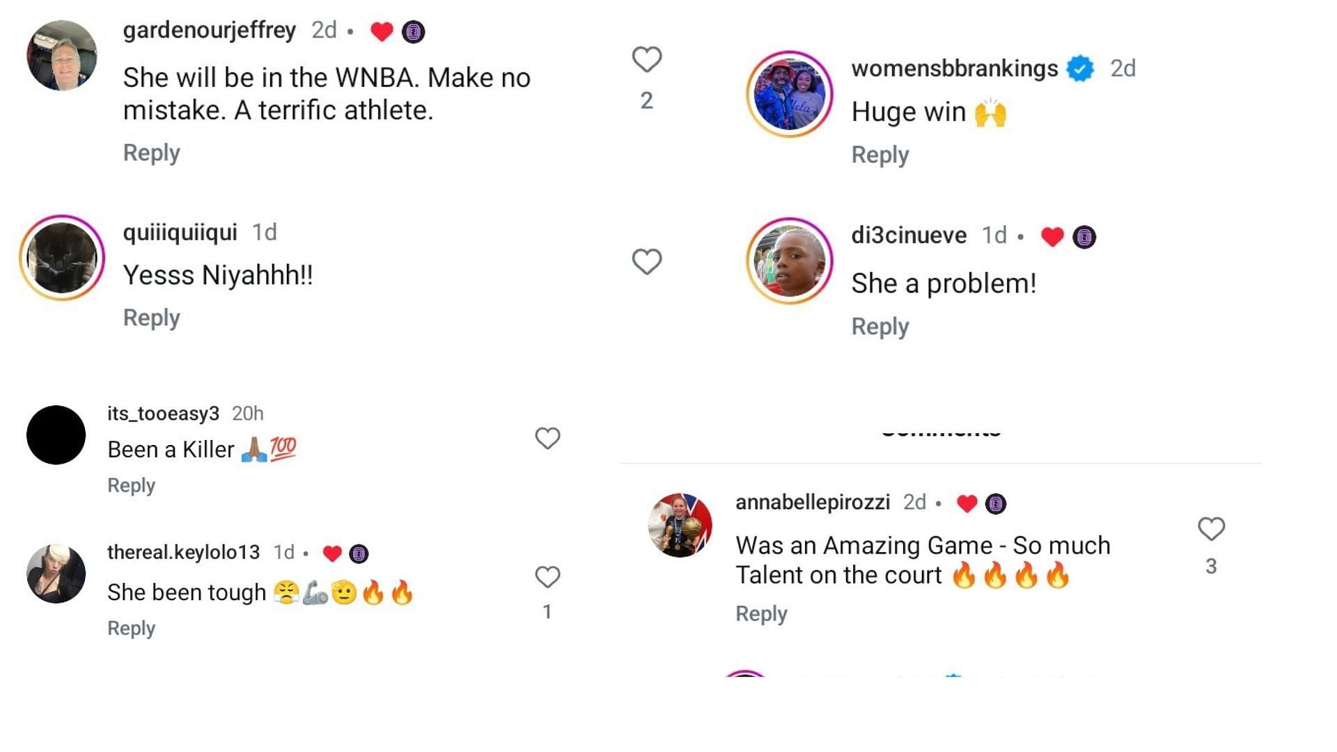 &ldquo;She will be in the WNBA. Make no mistake&rdquo;: Hoops fans react to Naismith finalist Saniyah Hall&rsquo;s performance against IMG Academy. (Image via Instagram @overtimeselect)