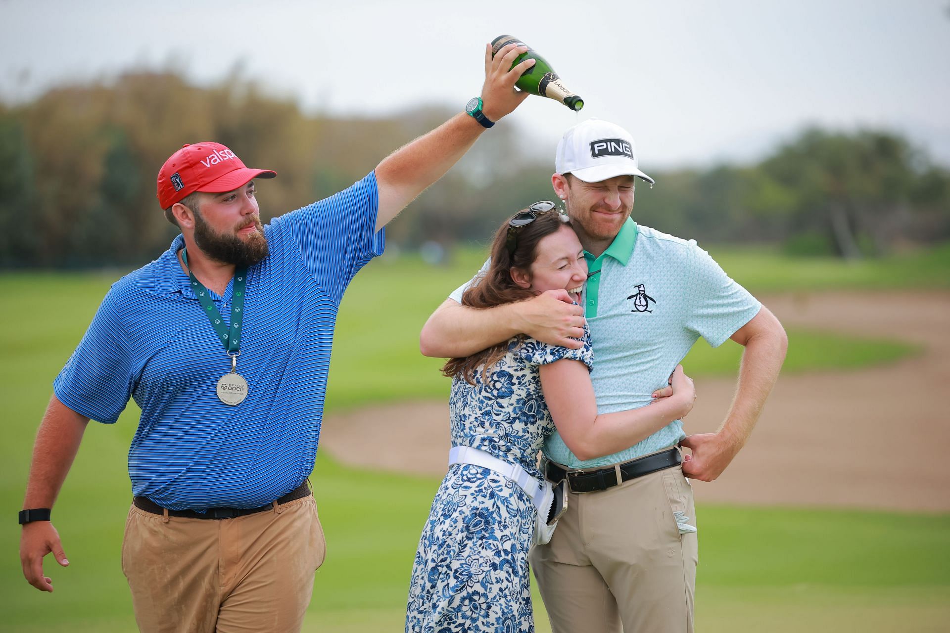 Brian Campbell&rsquo;s girlfriend in tears as makes emotional statement after his winning putt (Image via Getty)