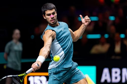 Carlos Alcaraz at the 2025 ABN AMRO Open [Image Source: Getty Images]